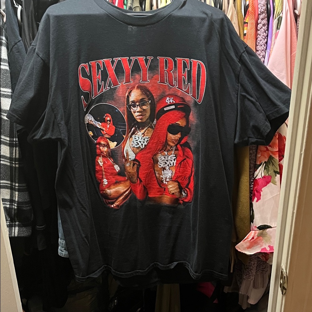 Sexyy Red Black and Red Graphic Tee